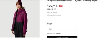 Chaqueta de Mujer The North Face Freedom Insulated - DryVent por 129.99€