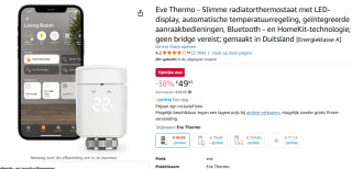 Eve Thermo slimme radiatorknop voor €49,95 bij Amazon