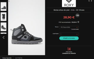 Rebajas hasta 85% descuento Roxy, Quiksilver y Billabong grandes ofertas
