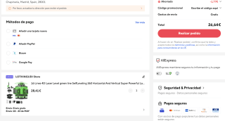 Nivel láser 4D de 16 líneas 360 grados por solo 26,64€