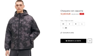Chaqueta con capucha para Hombre por 12.99€