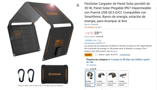 FlexSolar Cargador de Panel Solar portátil de 30 W por 29,99€