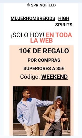 -10€ de Descuento en Springfield.
