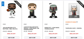 Tot 70% korting op Funko Pops bij Funko Europe