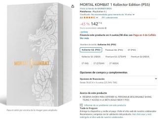 Mortal Kombat 1 Kollectors Edition PS5 por 142,77€