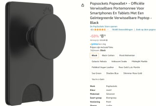 PopSockets PopWallet+ voor MagSafe Kaarthouder voor €8,35 bij Amazon