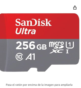 SanDisk Ultra Tarjeta Micro SDXC 256 GB + adaptador SD por 16,99€
