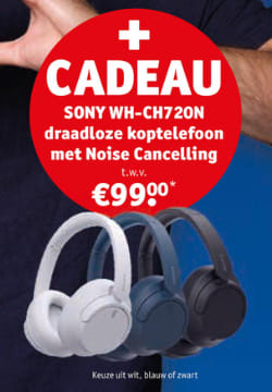 Sony WH-CH720N koptelefoon gratis bij aankoop van Gillette of Venus XXL voordeelpakken scheermesjes bij Kruidvat