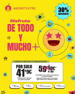 Descuento del 30% en el Abonoteatro