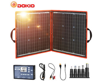 Panel Solar plegable Dokio 1 con controlador 12V por 112€