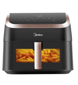 Freidora Midea de aire XXL de 8,5 L, 8 en 1 cámaras Extra anchas máximo 200 °C sin aceite MAD85F9BPK por 62,35€