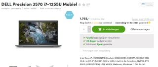 DELL Precision 3570 - Laptop voor €2.135,65 bij Aces direct