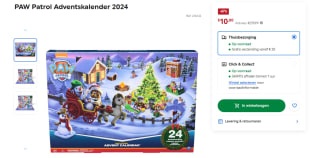 PAW Patrol - Adventskalender 2024 met 24 verrassingen voor €10 bij