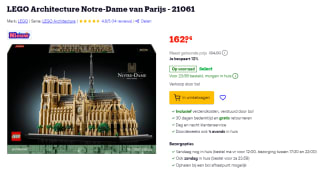 LEGO Architecture Notre-Dame van Parijs (21061) bij Bol en Amazon