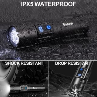 Oplaadbare waterdichte Ledzaklamp 20000 lumen voor €18,61 bij Amazon