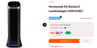 Honeywell Air Genius 5-luchtreiniger voor €34,95 bij ibood