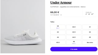 Zapatillas de Hombre Under Armour SLIPSPEED por 66€