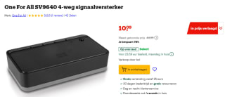 One For All SV9640 4-weg signaalversterker voor €10,09 bij Bol