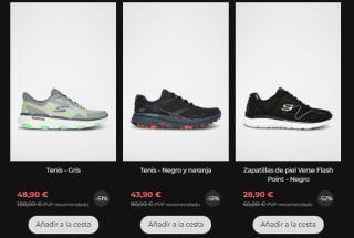 Rebajas hasta 75% descuento calzado Skechers