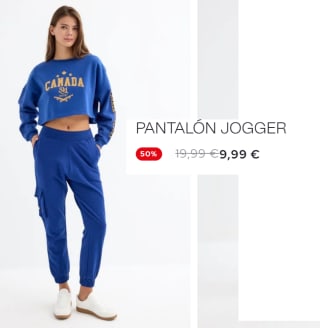 Pantalon Jogger de Mujer por 9.9€