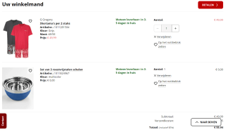 Gratis set van 3 roestvrijstalen schalen bij bestelling bij Klingel