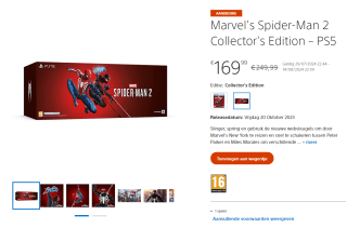 Marvel's Spider-Man 2 Collector's Edition voor PS5 voor €169,99 in de Playstation Store