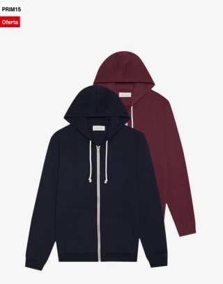 Pack 2 Sudaderas con cremallera Pier One por solo 18,69€