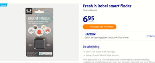 Fresh ’n Rebel smart finder voor €6,95 bij de Action