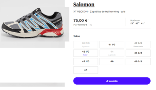 Zapatillas de Hombre Salomon XT RECKON GTX por 67.5€