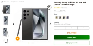 Samsung Galaxy S24 Ultra 5G 256GB Onix por $19,199 en Doto