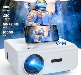 Proyector WiFi Bluetooth 5G y 2.4G, Native Full HD 1080P 4K Compatible por 90,49€