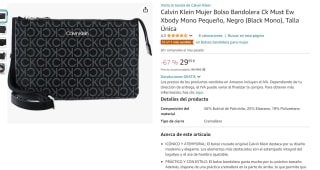 Bolso Bandolera Ck de mujer por 29,99€