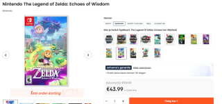 The Legend of Zelda: Echoes of Wisdom voor €33,99 bij Ochama