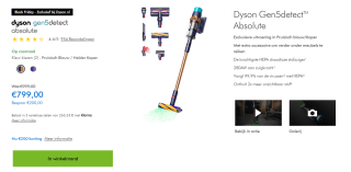 Dyson Gen5detect Absolute voor €799 bij Dyson