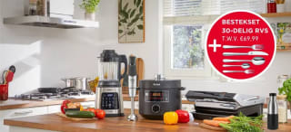 Tefal OptiGrill 4in1 GC774D - Contactgrill + 30 delig bestekset voor €180,79 dmv code bij Tefal