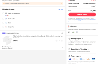 Pack 10 Camisetas Básicas Roly 100% Algodón Cuellor y manga corta por solo 18,20€