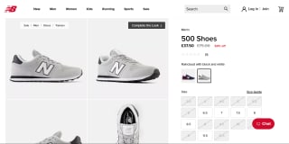 Men's New Balance 500 Trainers Grey - £37.50