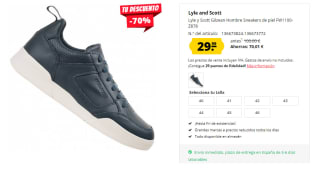 Zapatillas de Piel Casual de Hombre Lyle y Scott Gilzean por 29.99€
