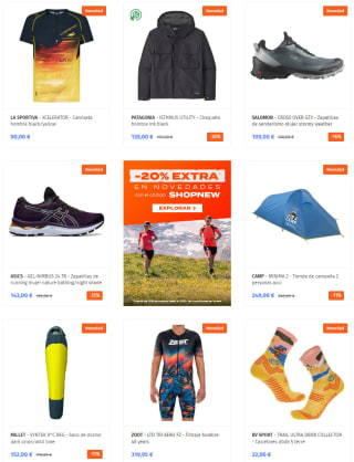 20% dto EXTRA en novedades