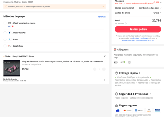 Ferrari F1 Bloques de construcción 1200 piezas por solo 20,79€