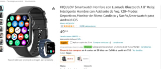 Smartwatch KIQULOV 1.8" Bluetooth por 22.49€