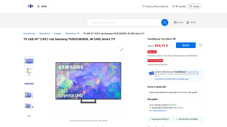 TV 55" Samsung por 424,15€
