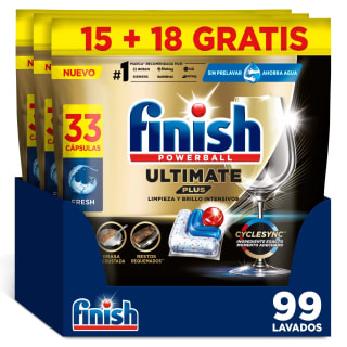 Finish Ultimate Plus Pastillas para el Lavavajillas 99 lavados por 27,89€
