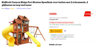 KidKraft Canyon Ridge Fort Houten Speelhuis voor €1300 bij Bol