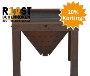 20% korting op vuurkorven bij Roost Buitenkoken