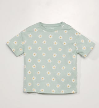 Camiseta adaptativa estampada Flores por solo 4€ en Kiabi