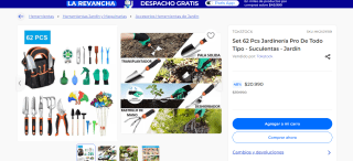 Set 62 Pcs Jardinería Pro De Todo Tipo - Suculentas - Jardín por $20.990