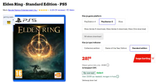 Elden Ring (PS5) Standard Edition voor €28,99 bij Bol