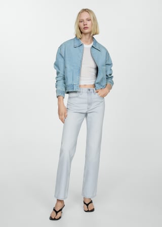 Jeans rectos tiro medio para Mujer por 8.99€