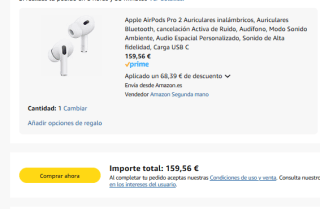 Apple AirPods Pro 2 Auriculares inalámbricos reacondicionados Como Nuevo por 159,56€